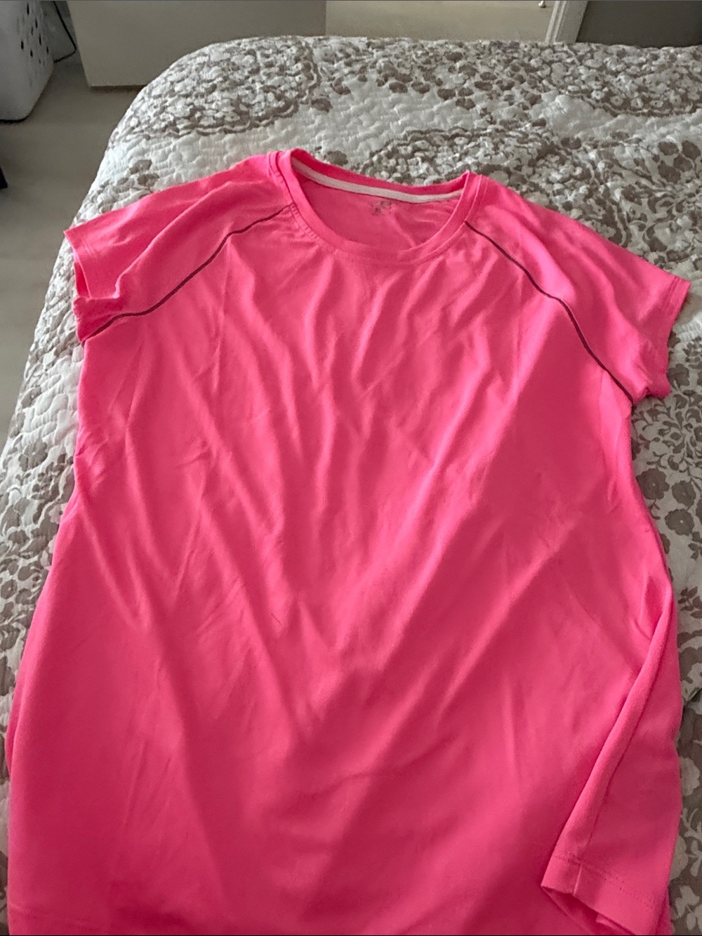Champion Neon Pink Short-Sleeve Athletic Tee